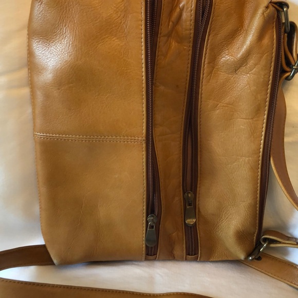 Tan Le Donne leather crossbody purse - Picture 6 of 8